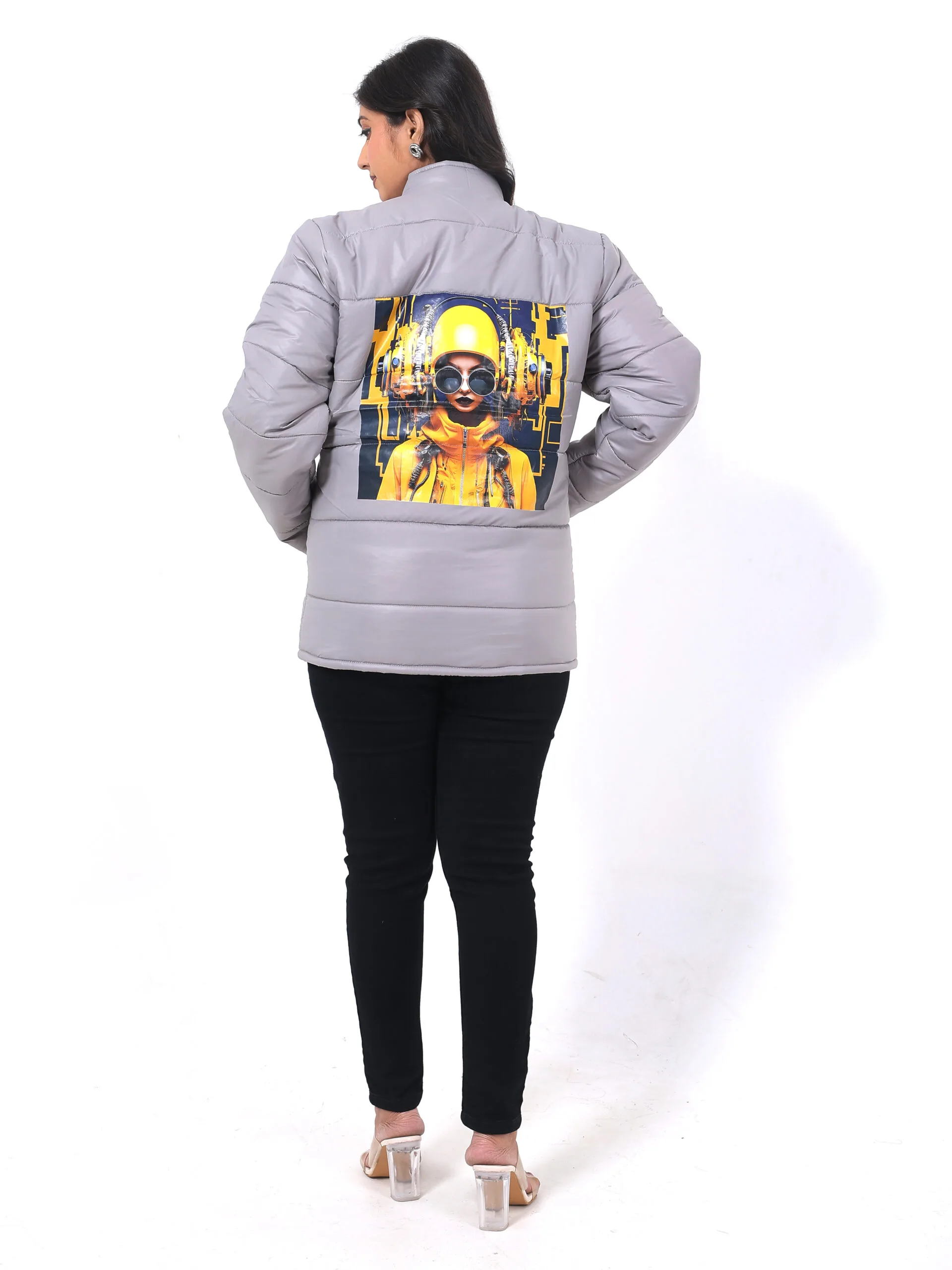 RANGRIWAZ Full Sleeve Cozy Core Heavy-Duty Winter Parka Jacket- Grey - Image 2