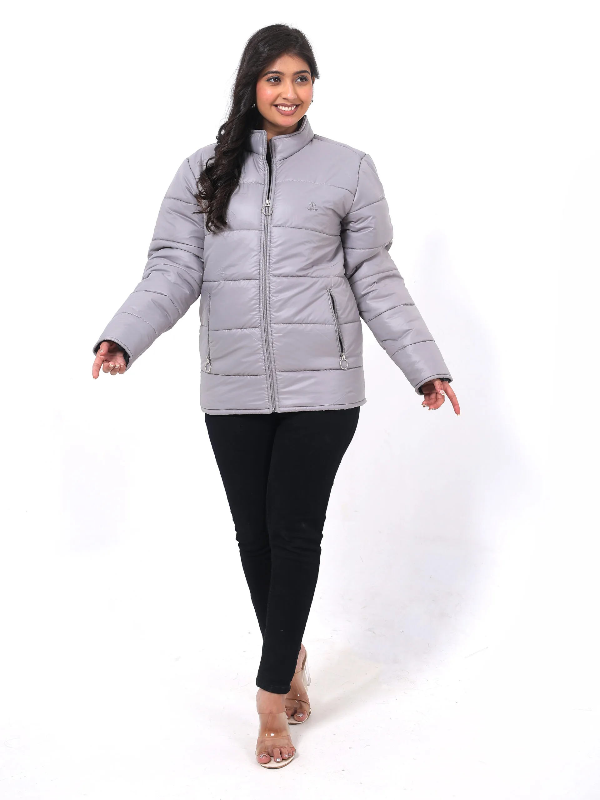 RANGRIWAZ Full Sleeve Cozy Core Heavy-Duty Winter Parka Jacket- Grey - Image 4