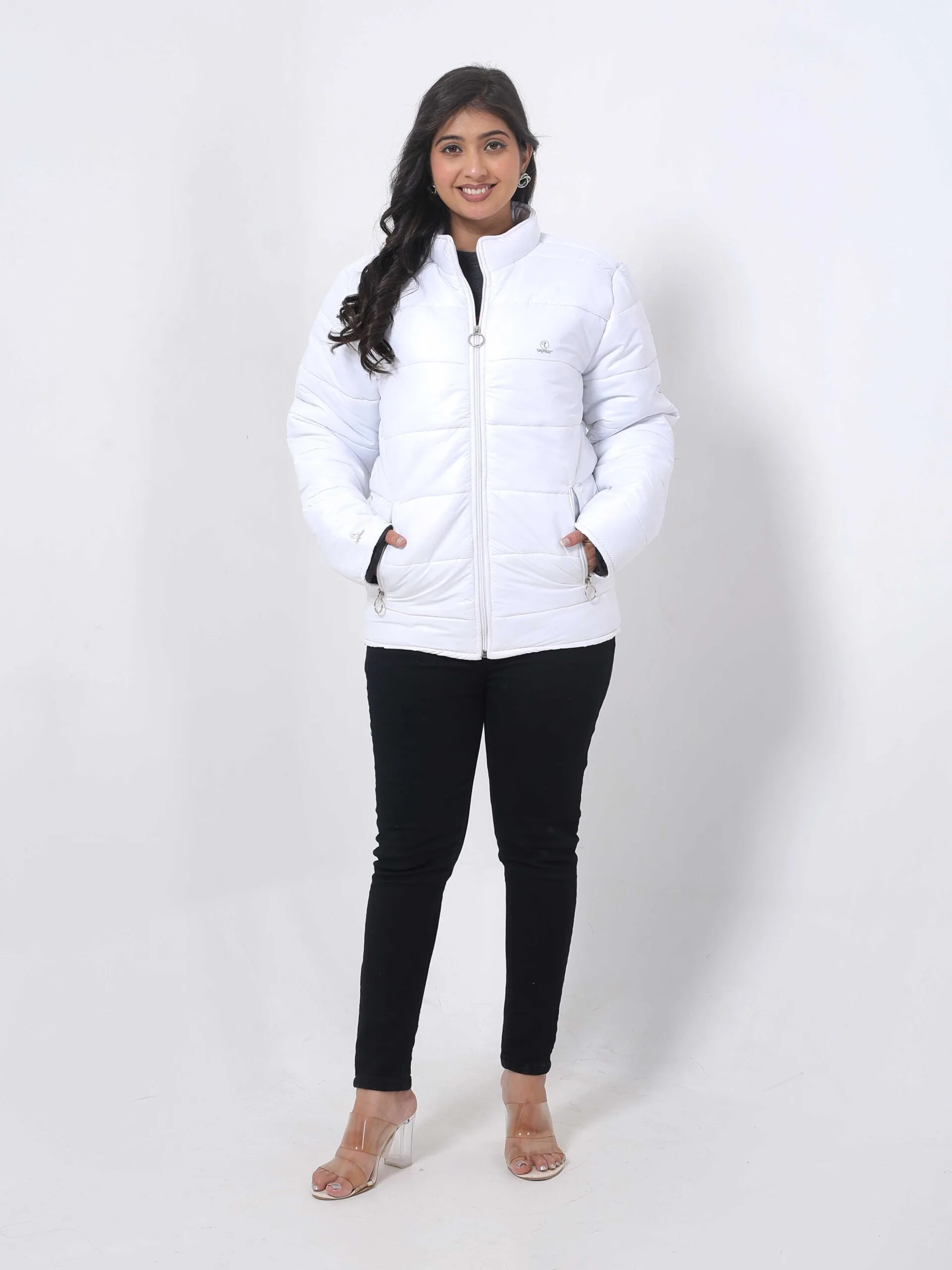 RANGRIWAZ Full Sleeve Cozy Core Heavy-Duty Winter Parka Jacket-White - Image 2