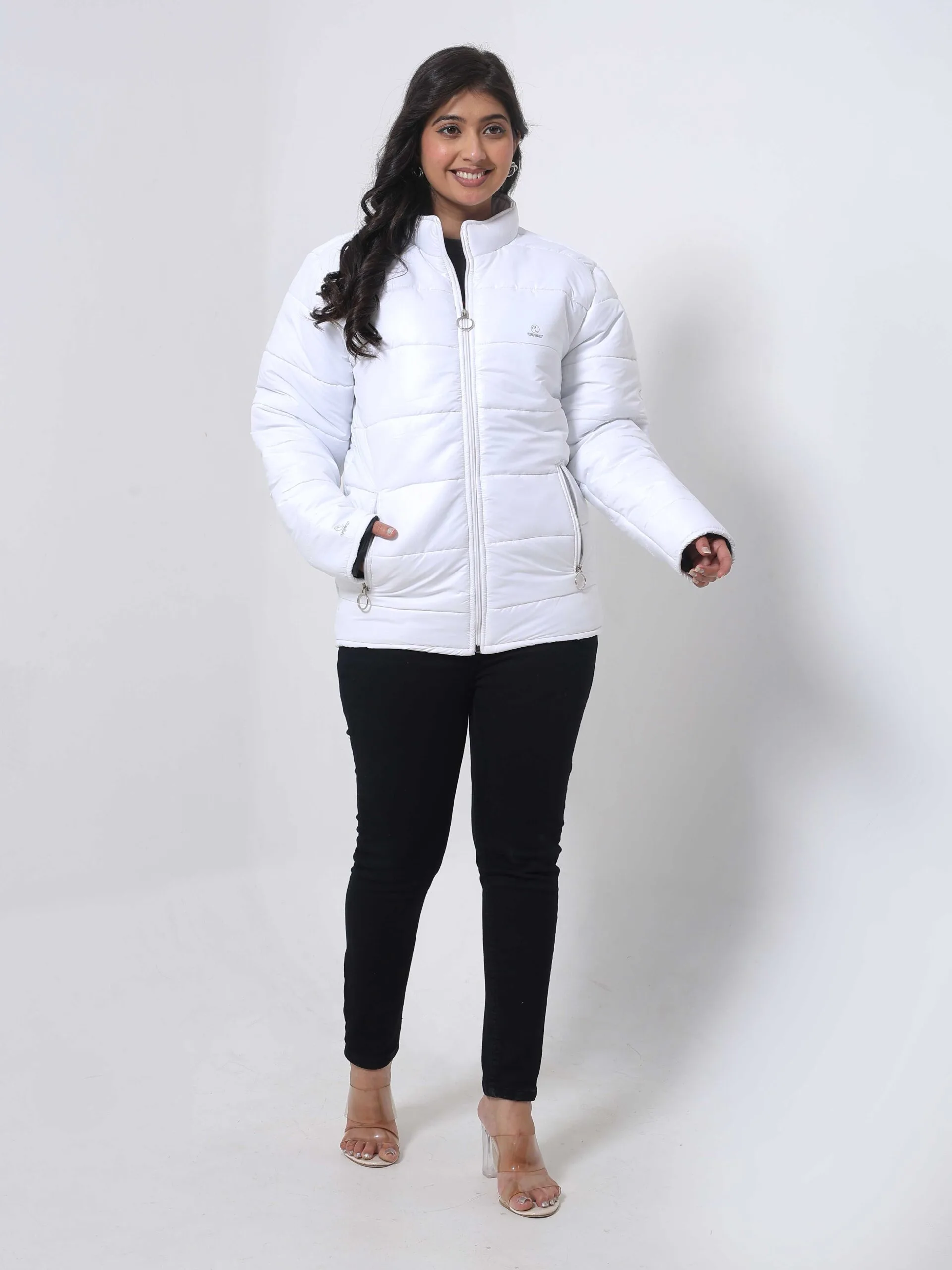 RANGRIWAZ Full Sleeve Cozy Core Heavy-Duty Winter Parka Jacket-White - Image 3