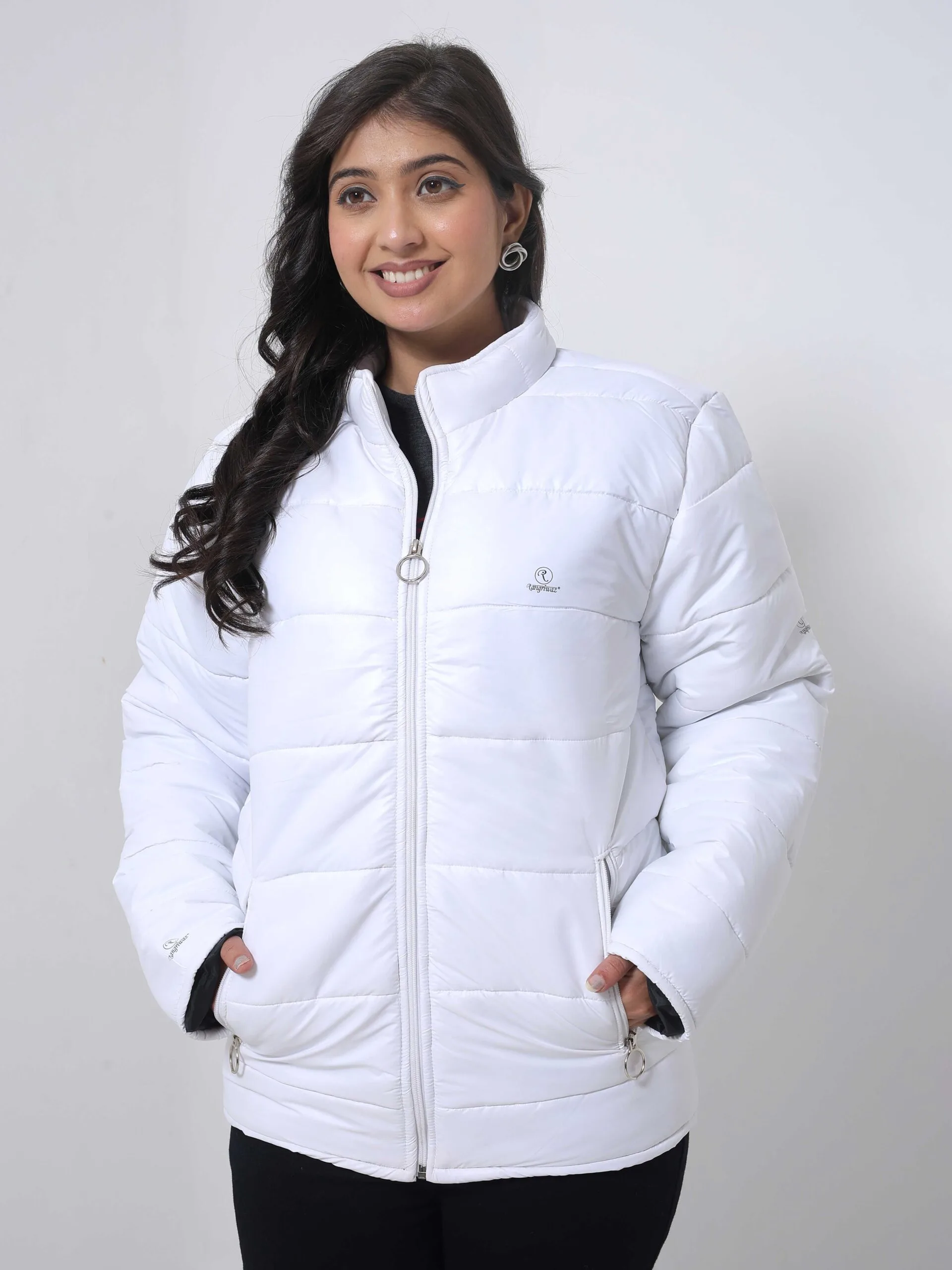 RANGRIWAZ Full Sleeve Cozy Core Heavy-Duty Winter Parka Jacket-White - Image 5