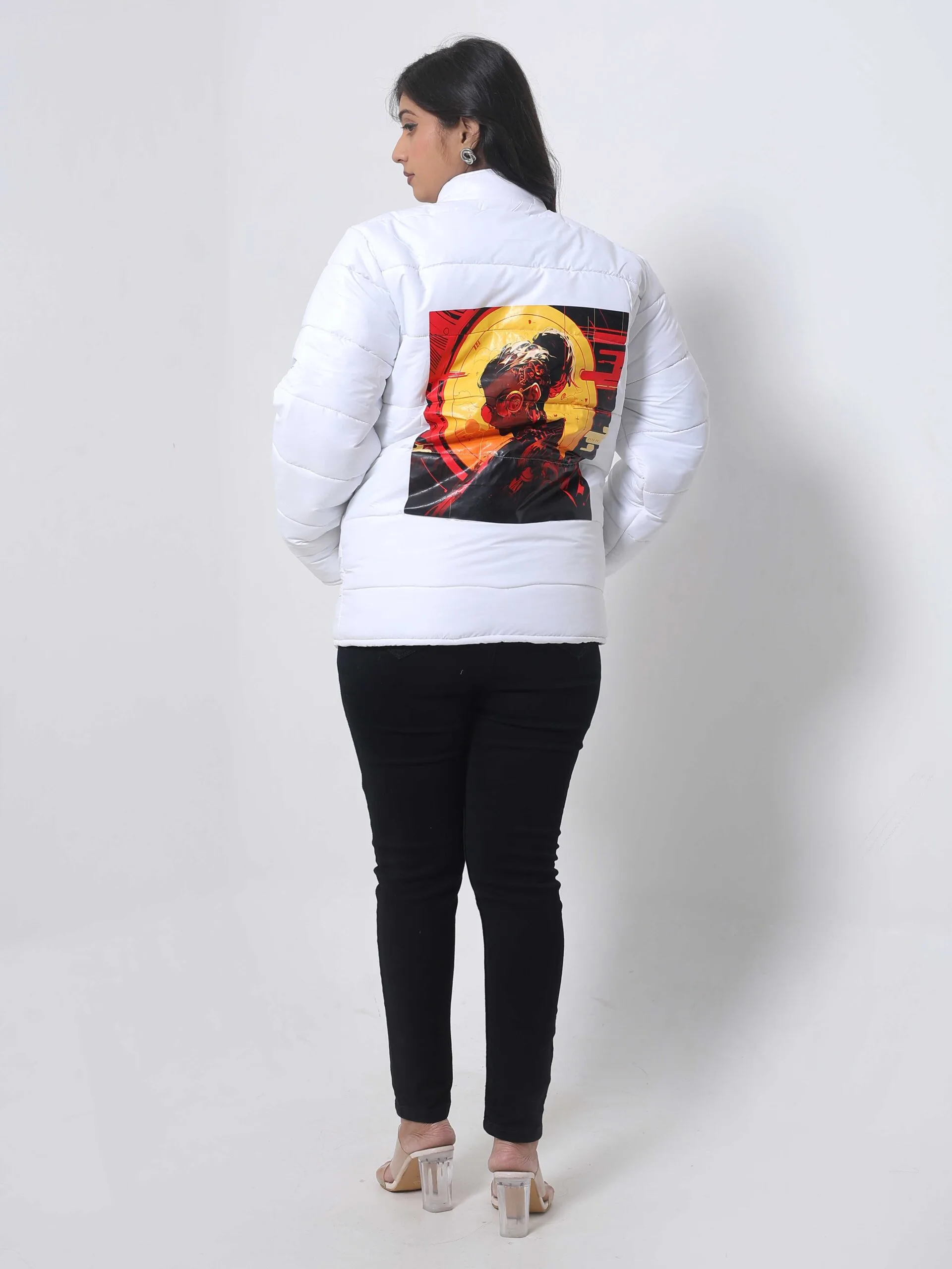 RANGRIWAZ Full Sleeve Cozy Core Heavy-Duty Winter Parka Jacket-White - Image 7